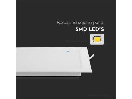 PANNELLO LED INCASSO 18W 3000K QUADRO