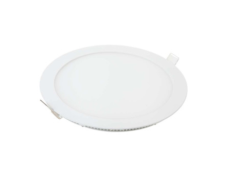 SKU 214860 VT-1807-N V-TAC Mini Pannello LED 18W Rotondo da Incasso (Foro 210mm) Bianco 2700K