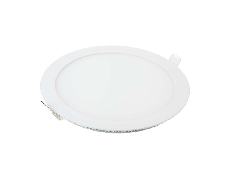 SKU 214860 VT-1807-N V-TAC Mini Pannello LED 18W Rotondo da Incasso (Foro 210mm) Bianco 2700K