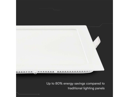 SKU 214865 VT-607SQ-N V-TAC Mini Pannello LED 6W Quadrato da Incasso 6400K