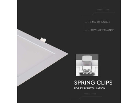 SKU 214869 VT-1807SQ-N V-TAC Mini Pannello LED 18W Quadrato da Incasso 2700K