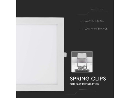 SKU 216430 VT-3107SQ-N V-TAC Mini Pannello LED 36W Quadrato da Incasso 4000K