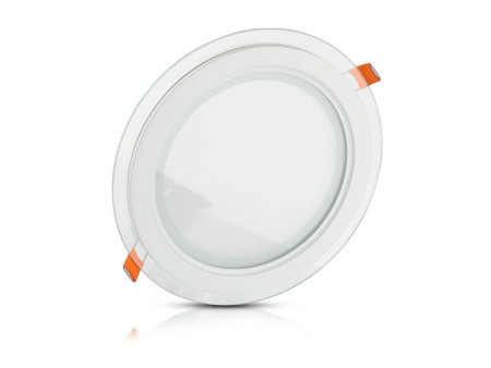 SKU 4743 VT-1202G RD V-TAC Mini Pannello LED 12W Rotondo da Incasso in Vetro 6000K