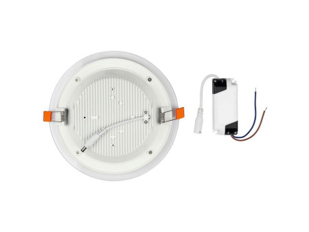 SKU 4743 VT-1202G RD V-TAC Mini Pannello LED 12W Rotondo da Incasso in Vetro 6000K