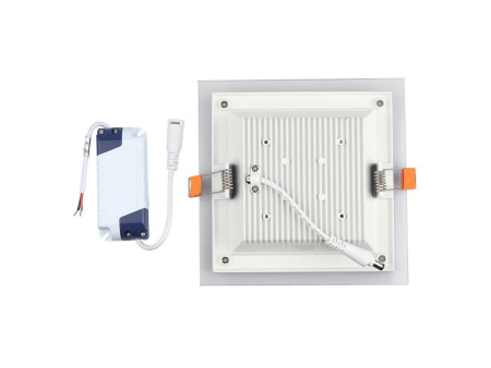 SKU 4745 VT-1881G V-TAC Mini Pannello LED 18W Qudarato da Incasso in Vetro 6400K