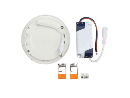 SKU 4857 VT-1207 V-TAC Mini Pannello LED 12W Rotondo da Incasso 3000K