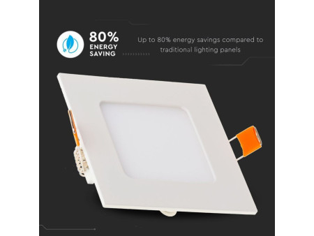 SKU 4871 VT-1807 V-TAC Mini Pannello LED 18W Quadrato da Incasso 6400K