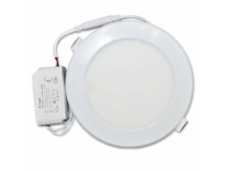 SKU 4878 VT-1209 V-TAC Mini Pannello LED 6W 150LM/W Rotondo da Incasso 3000K