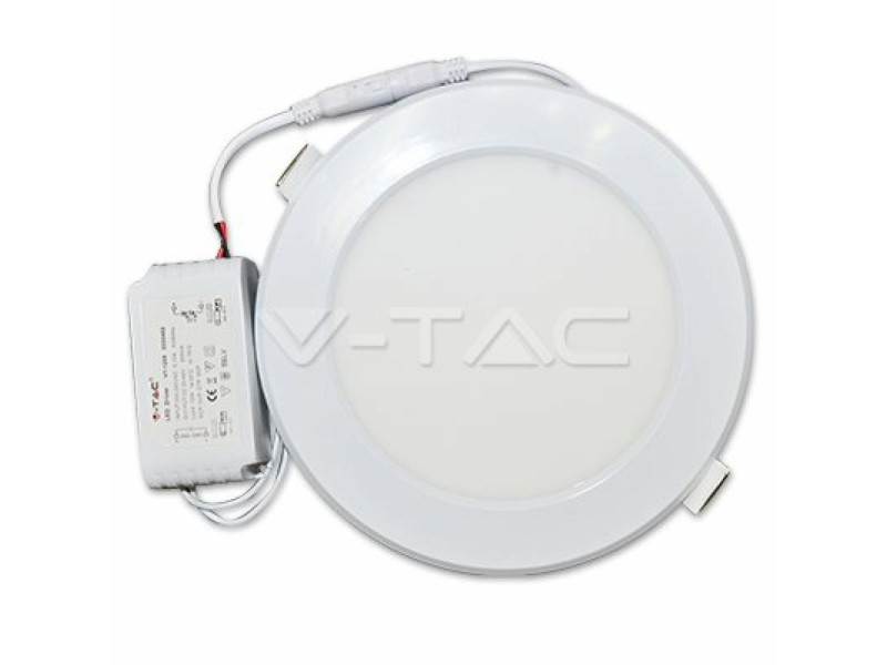 SKU 4884 VT-2409 V-TAC Pannello LED a Montaggio a Incasso Rotondo 24W 3000K