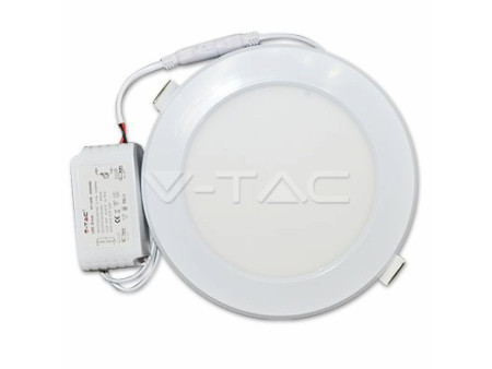 SKU 4885 VT-2409 V-TAC Pannello LED a Montaggio a Incasso Rotondo 24W 4500K