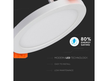 SKU 4938 VT-2222RD V-TAC Mini Pannello LED 22W 100LM/W Rotondo da Incasso 4000K