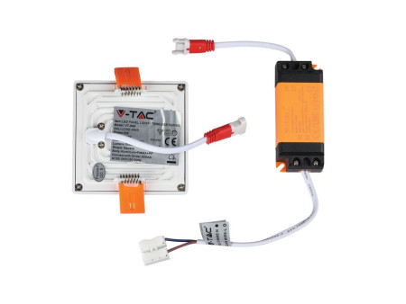 SKU 4943 VT-888SQ V-TAC Mini Pannello LED 8W 100LM/W Quadrato da Incasso 3000K