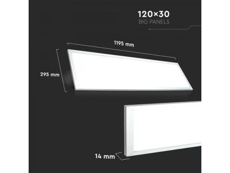 SKU 60276 VT-12030 V-TAC Pannello LED 45W Driver Incluso 1200x300mm 6400K