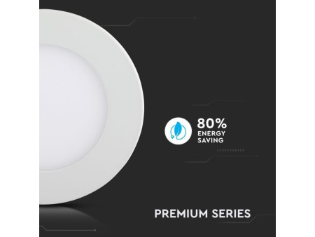 SKU 6294 VT-307RD V-TAC Mini Pannello LED 3W Rotondo da Incasso Bianco 6400K
