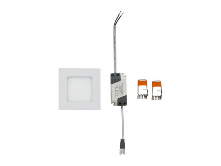 SKU 6295 VT-307 V-TAC Mini Pannello LED 3W Quadrato da Incasso Bianco 3000K