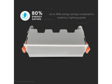 SKU 6412 VT-10002 V-TAC Mini Pannello LED 10W Lineare da Incasso 160x45x72mm Bianco 6400K