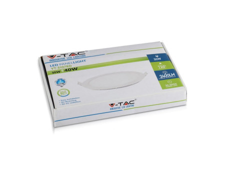 SKU 6428 VT-3107RD V-TAC Mini Pannello LED 30W Rotondo da Incasso 4000K