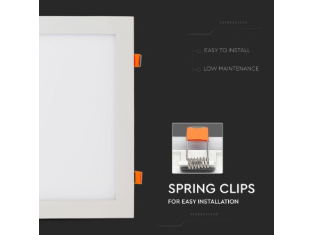 SKU 6430 VT-3107SQ V-TAC Mini Pannello LED 36W Quadrato da Incasso 4000K