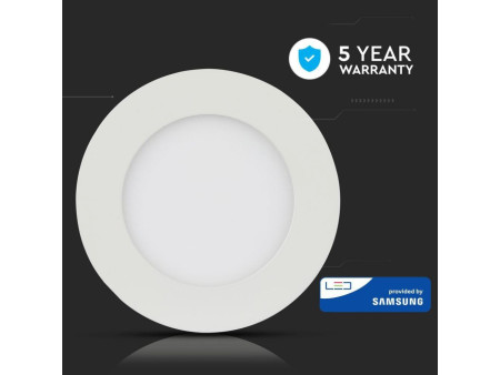 SKU 724 VT-624RD V-TAC PRO Mini Pannello LED Chip Samsung 24W Rotondo da Incasso 3000K