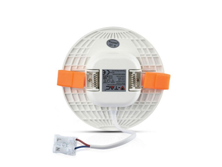 SKU 727 VT-610RD V-TAC PRO Mini Pannello LED Chip Samsung 12W Rotondo da Incasso Regolabile 3000K