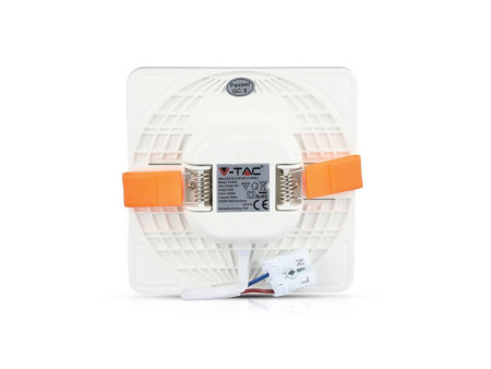 SKU 730 VT-610SQ V-TAC PRO Mini Pannello LED Chip Samsung 12W Qudarato da Incasso Regolabile 3000K