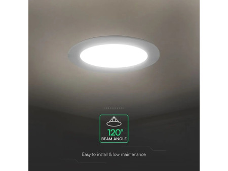 SKU 78586 VT-61006CCT V-TAC PRO Mini Pannello LED Chip CREE 6W Rotondo da Incasso (Foro 105-110mm) Bianco CCT