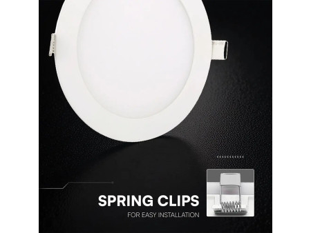 SKU 78586 VT-61006CCT V-TAC PRO Mini Pannello LED Chip CREE 6W Rotondo da Incasso (Foro 105-110mm) Bianco CCT