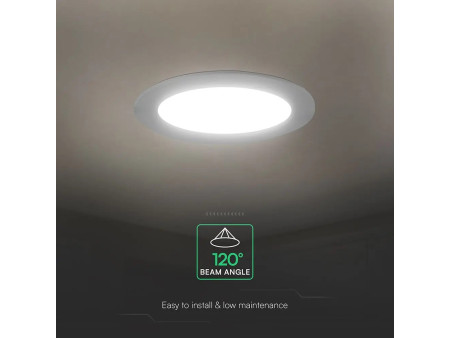 SKU 78616 VT-61012CCT V-TAC PRO Mini Pannello LED Chip CREE 12W Rotondo da Incasso (Foro 145-150mm) Bianco CCT