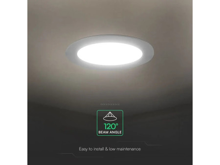 SKU 78676 VT-61024CCT V-TAC PRO Mini Pannello LED Chip CREE 24W Rotondo da Incasso (Foro 265-275mm) Bianco CCT