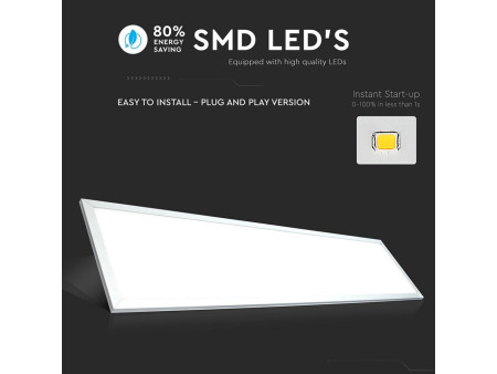 SKU 216256 VT-12031 V-TAC Pannello LED 29W 120LM/W Incasso Driver Incluso 1200x300mm 3000K