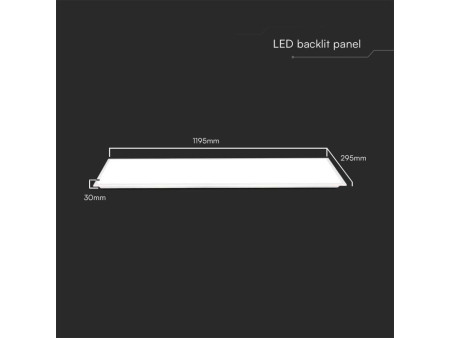 SKU 23148 VT-61140 V-TAC Pannello LED 40W 140LM/W Incasso Driver Integrato 1200x300mm 6500K