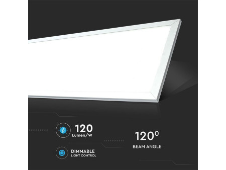 SKU 6256 VT-12031 V-TAC Pannello LED 29W 120LM/W Driver Incluso 1200x300mm 3000K