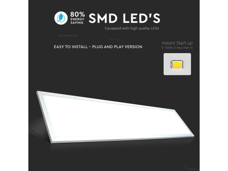 SKU 6257 VT-12031 V-TAC Pannello LED 29W 120LM/W 1200*300mm 4000K Driver Incluso