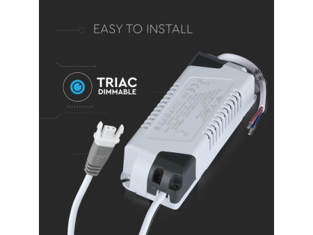 SKU 8075 V-TAC Driver Dimmerabile per Pannelli LED 18W