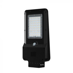 SKU 24099 VT-ST20CCT V-TAC Armatura Stradale Solare LED SMD 20W 150LM/W Sensore PIR Nera CCT IP65