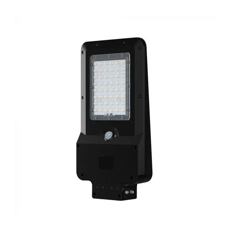 SKU 24099 VT-ST20CCT V-TAC Armatura Stradale Solare LED SMD 20W 150LM/W Sensore PIR Nera CCT IP65