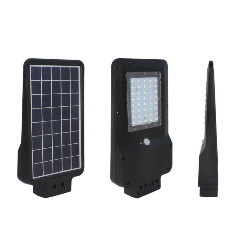 ARMATURA STRADALE SOLARE LED 15W 4000K IP65 1600LM NERO
