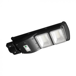 SKU 98417 VT-ST120W V-TAC Armatura Stradale LED 8W Pannello Solare e Telecomando, Sensore Radar e Batteria LiFePO4 6000K IP65