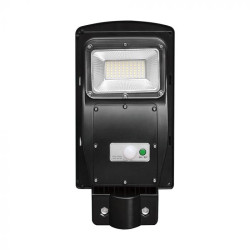 SKU 95532 VT-ST63W V-TAC Armatura Stradale LED 6W Pannello Solare e Telecomando, Sensore Radar e Batteria LiFePO4 6000K IP65