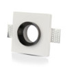 Faretto in gesso ceramico a scomparsa totale 22*22*3,5 cm