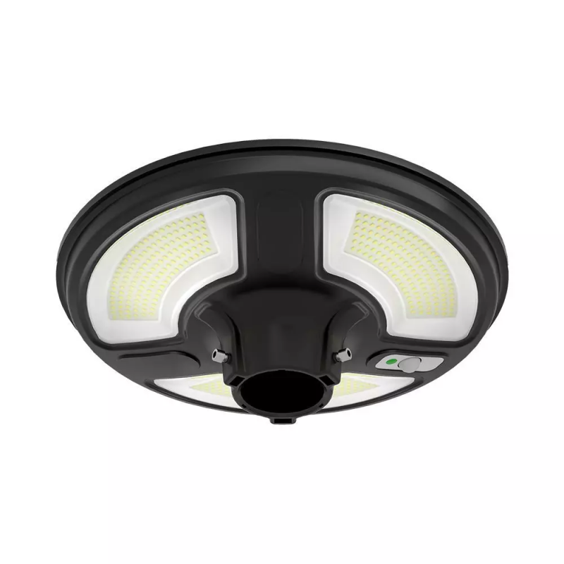 ARMATURA STRADALE LED 10W 4000K SOLARE IP65 TONDA PIR SENSOR + TELECOMANDO