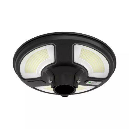 ARMATURA STRADALE LED 10W 4000K SOLARE IP65 TONDA PIR SENSOR + TELECOMANDO