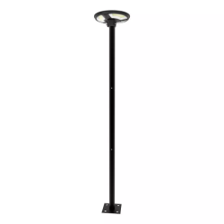 ARMATURA STRADALE LED 10W 6500K SOLARE IP65 TONDA PIR SENSOR + TELECOMANDO