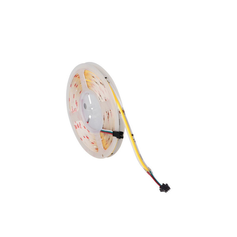 Striscia Led LCOB DIGITAL 24V - 16W/M - 390lm/M - RGB - 5mt - IP00