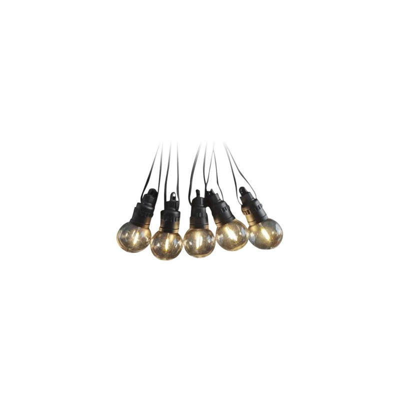 CORDONIERA 3mt 6xE27 IP65 6 SFERE D150