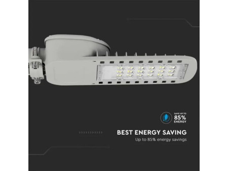 SKU 21957 VT-34ST-N V-TAC PRO Armatura Stradale LED Chip Samsung 30W 135LM/W Colore Grigio 6500K IP65