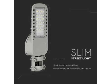 SKU 21956 VT-34ST-N V-TAC PRO Armatura Stradale LED Chip Samsung 30W 135LM/W Colore Grigio 4000K IP65