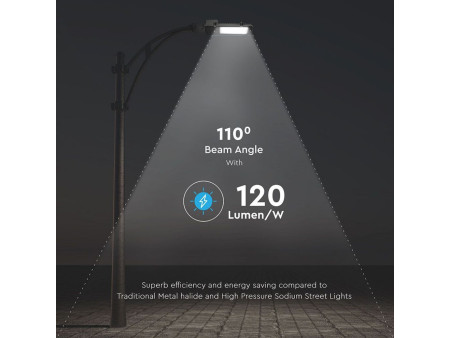 SKU 526 VT-30ST V-TAC PRO Armatura Stradale LED Chip Samsung 30W 120LM/W Colore Grigio 6400K IP65