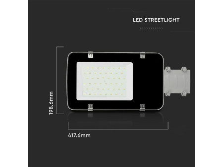 SKU 526 VT-30ST V-TAC PRO Armatura Stradale LED Chip Samsung 30W 120LM/W Colore Grigio 6400K IP65