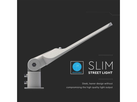 SKU 20431 VT-39ST-S V-TAC PRO Armatura Stradale LED Chip Samsung 30W 110LM/W con Sensore Colore Grigio 6500K IP65v